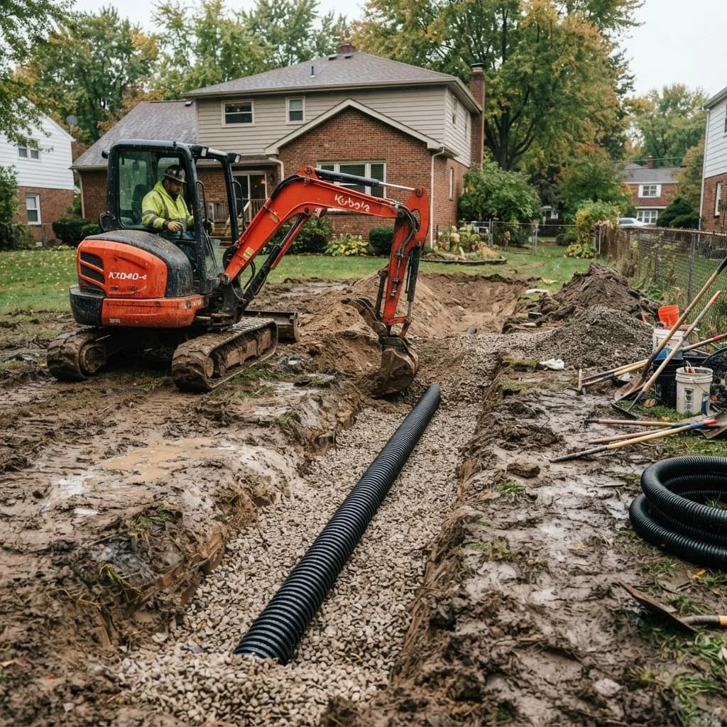 Drainage & Water Management in Western Massachusetts — Saga Heavy Machine Co. job site