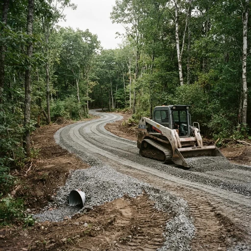 Driveways & Access in Western Massachusetts — Saga Heavy Machine Co. job site