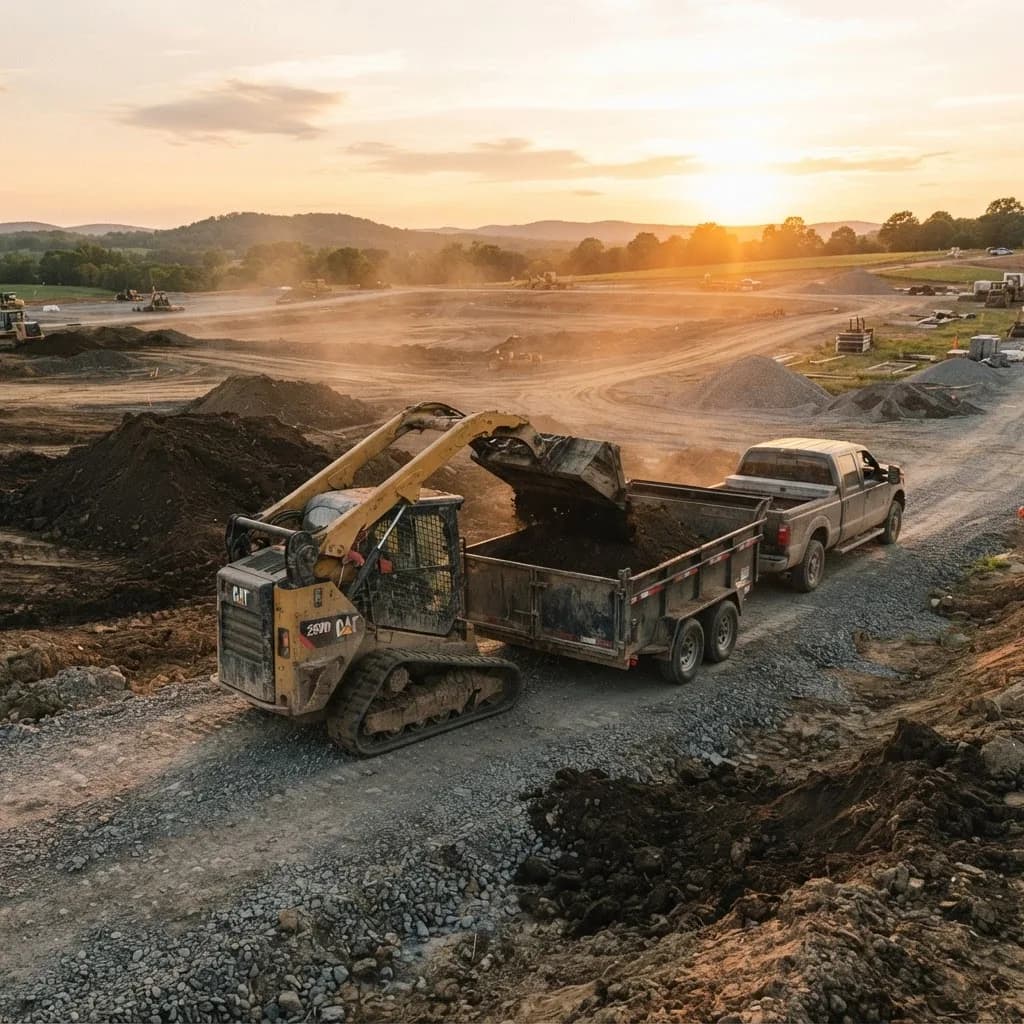 Site Prep & Hauling in Western Massachusetts — Saga Heavy Machine Co. job site