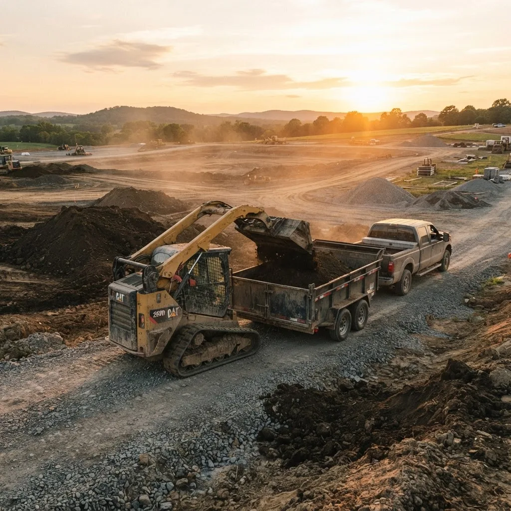Site Prep & Hauling in Western Massachusetts — Saga Heavy Machine Co. job site